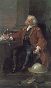 William Hogarth Colum captain France oil painting artist